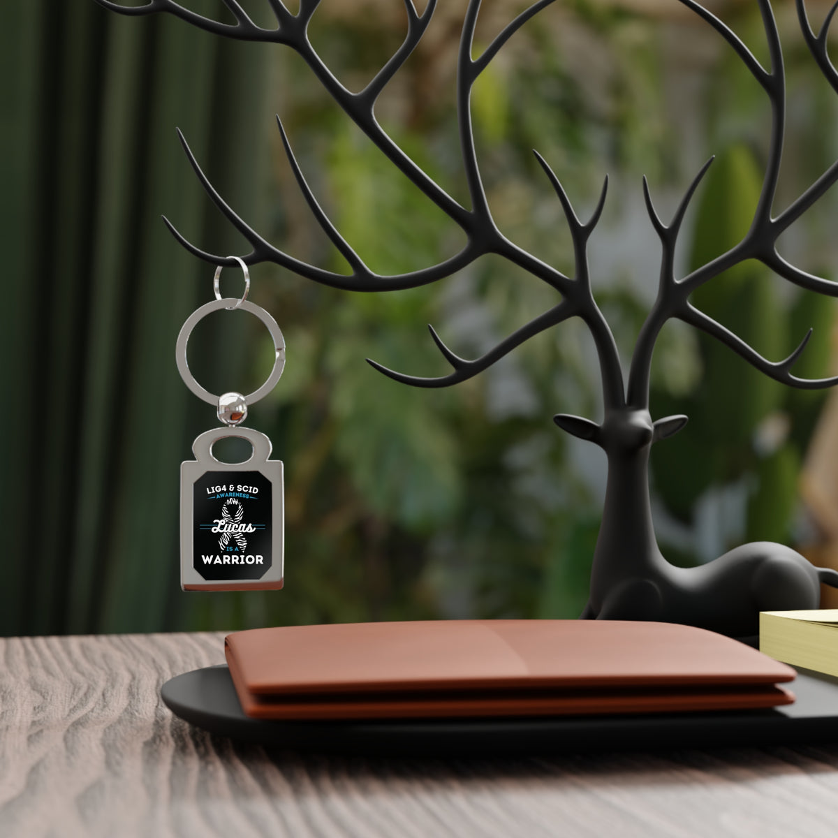 Lucas Is A Warrior Square Key Chain