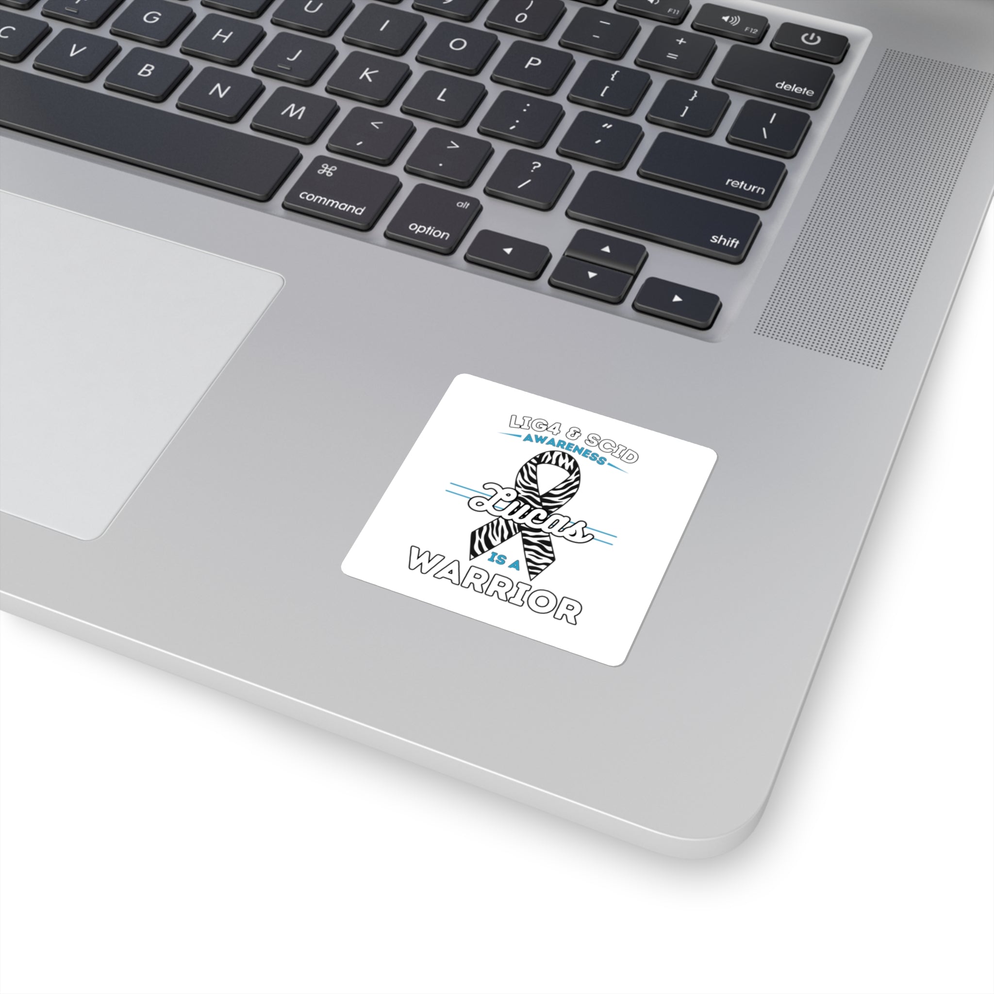 Lucas Is A Warrior - LIG4 & SCID Awareness Square Sticker