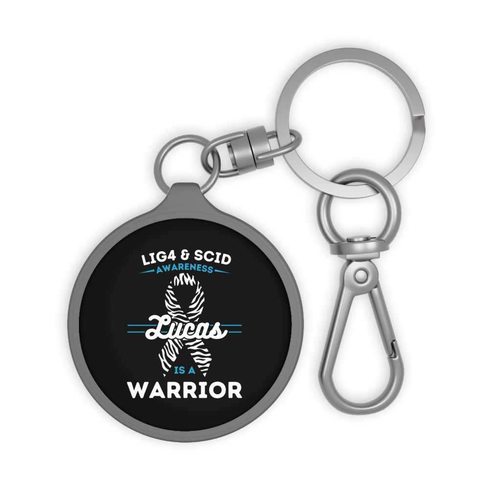 Lucas Is A Warrior Circular Keychain