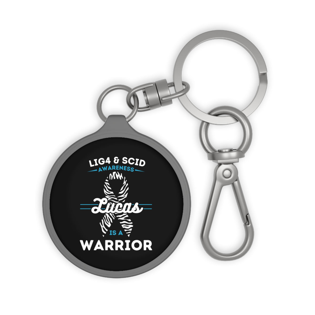 Lucas Is A Warrior Circular Keychain