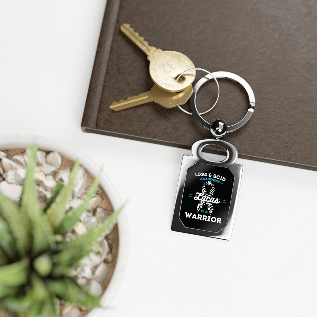 Lucas Is A Warrior Square Key Chain