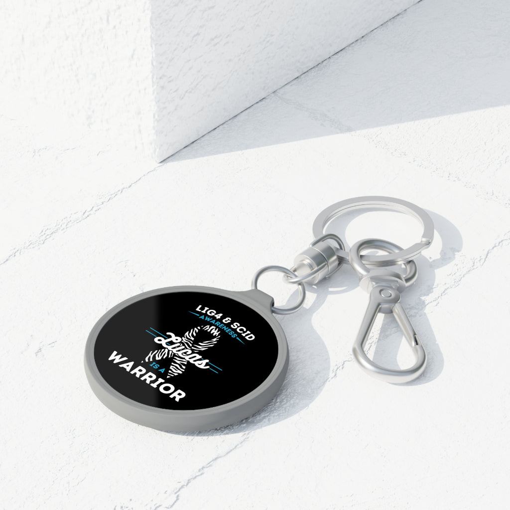 Lucas Is A Warrior Circular Keychain