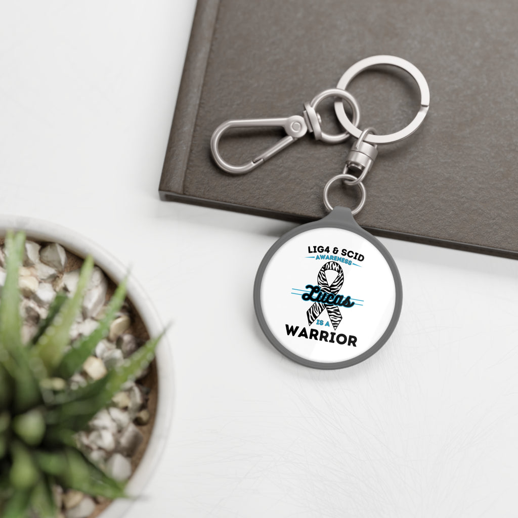 Lucas Is A Warrior Circular Keychain