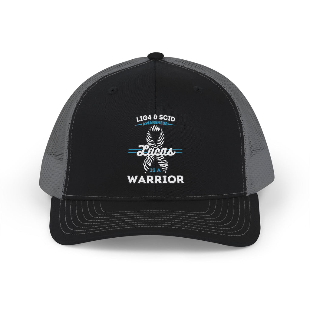 Lucas Is A Warrior Trucker Snapback