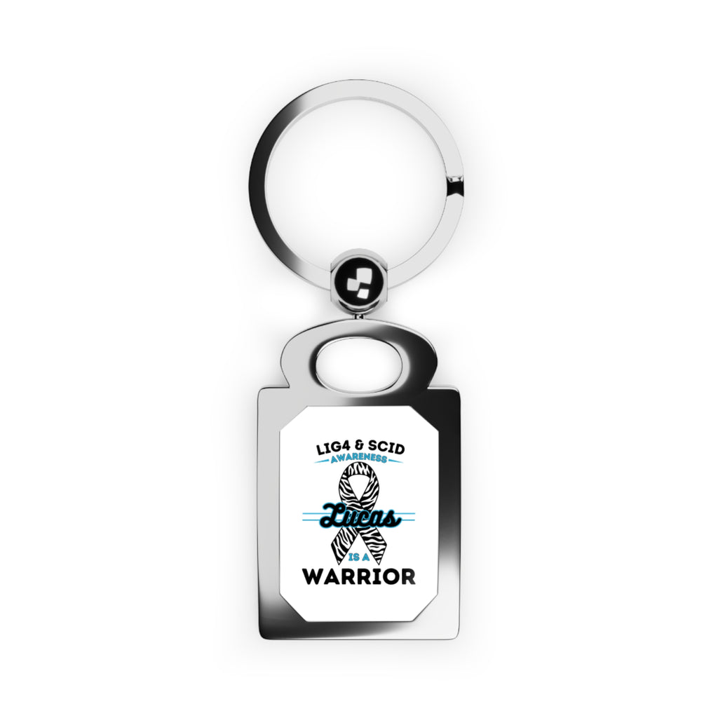 Lucas Is A Warrior Square Key Chain