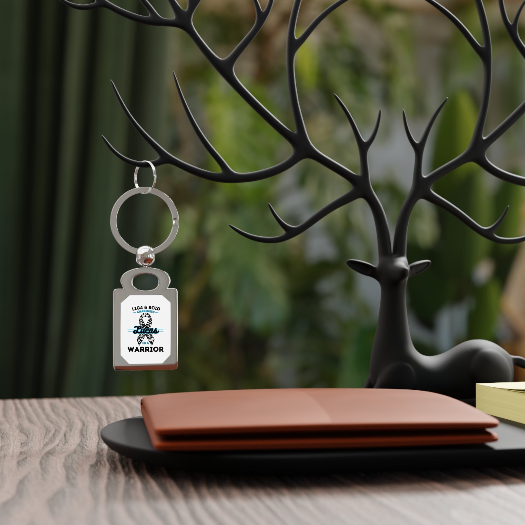 Lucas Is A Warrior Square Key Chain