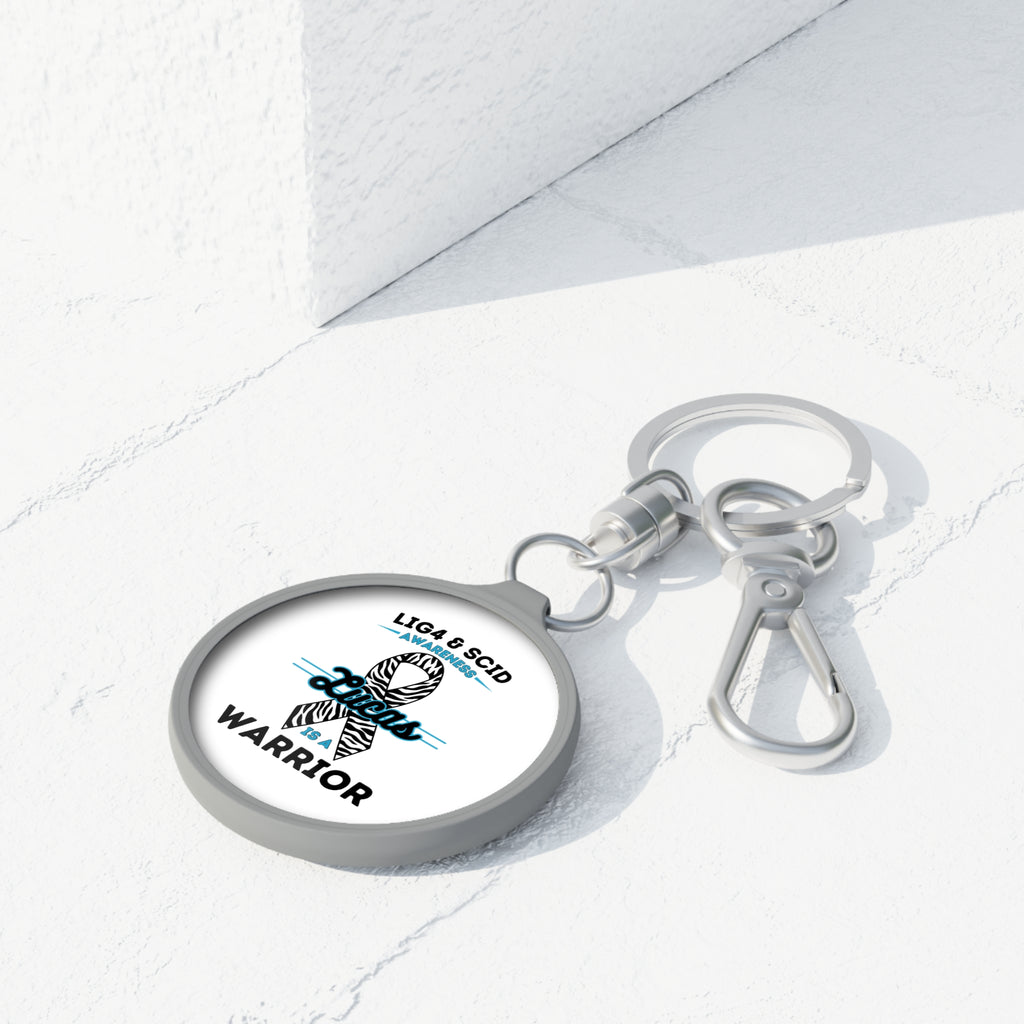 Lucas Is A Warrior Circular Keychain