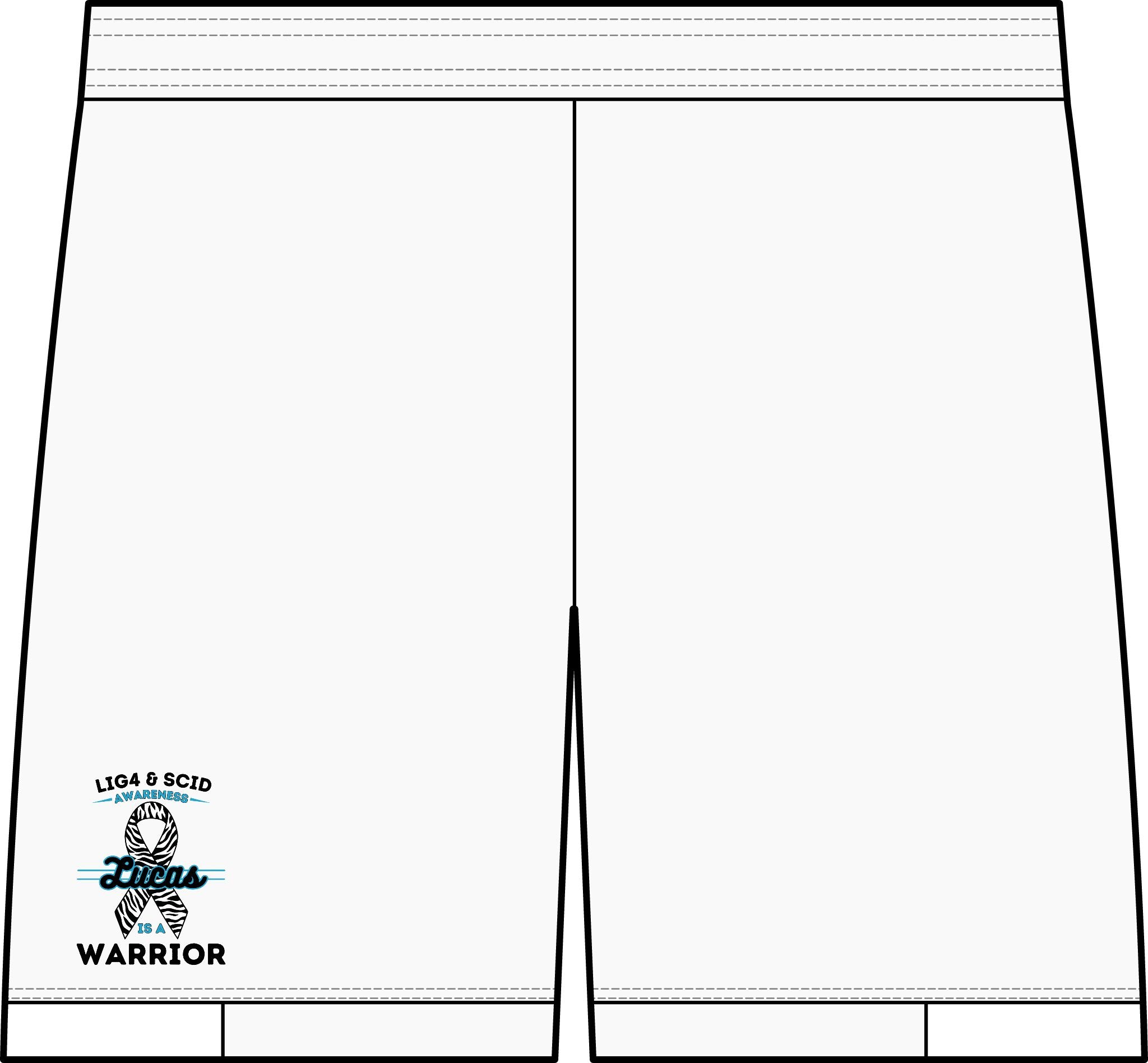Lucas Is A Warrior Athletic Shorts