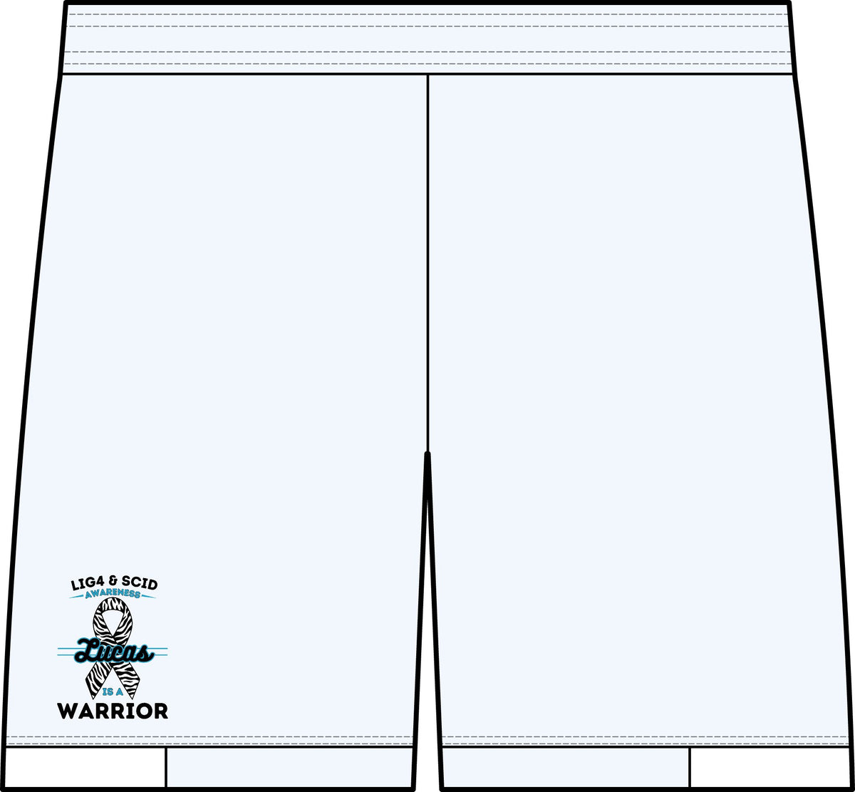Lucas Is A Warrior Athletic Shorts