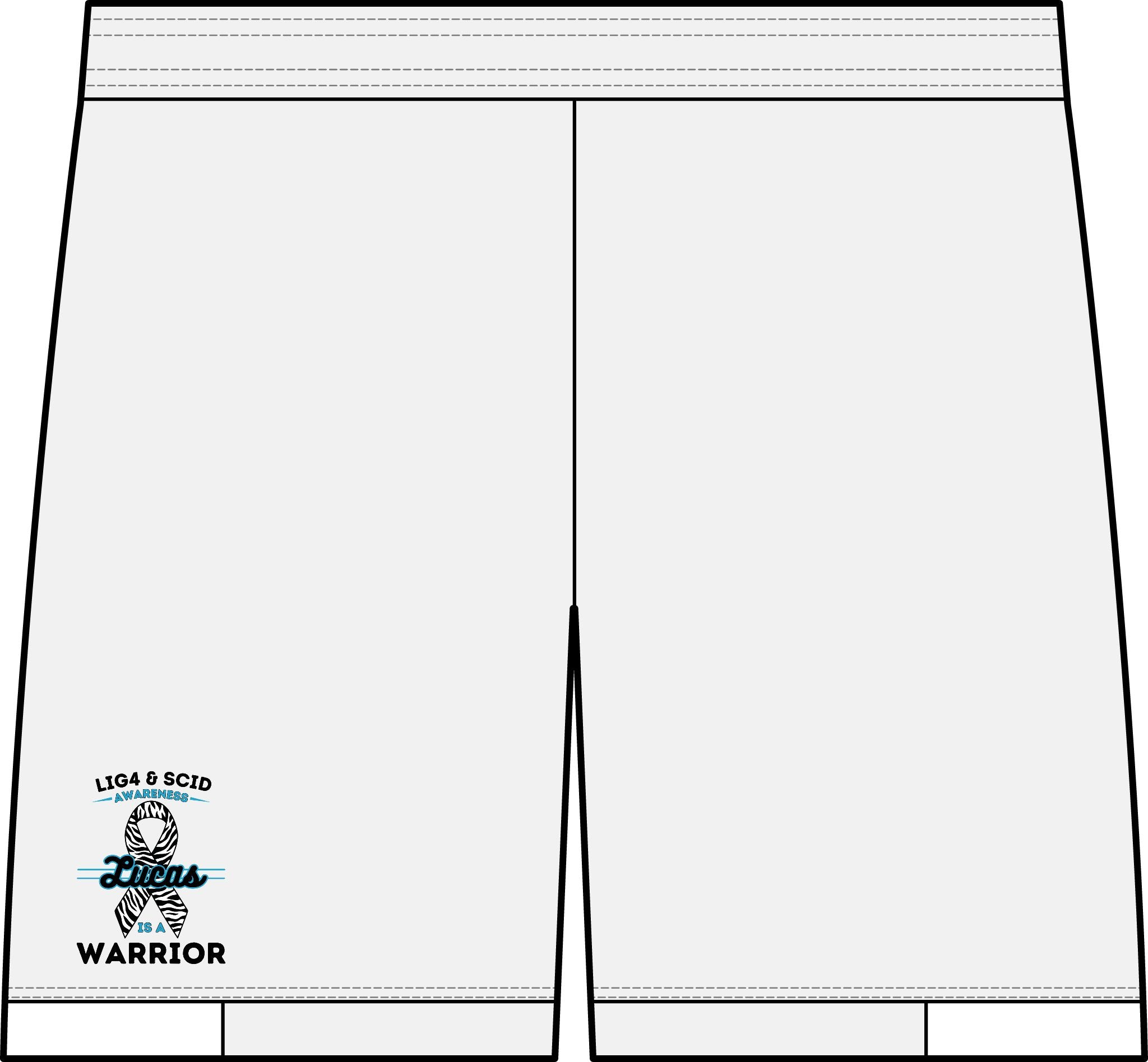 Lucas Is A Warrior Athletic Shorts